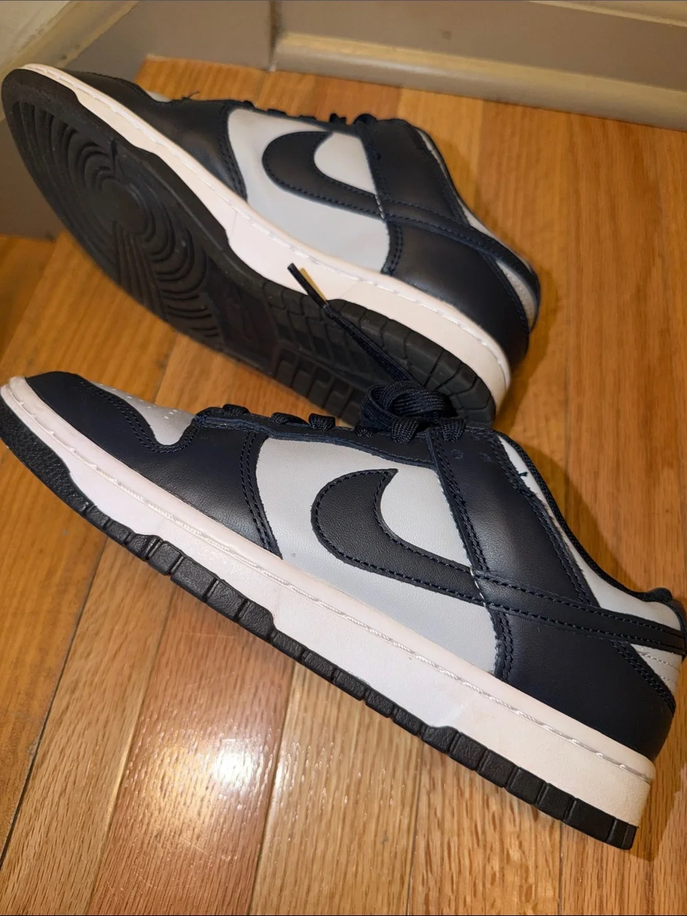 Nike Men's Low-Top Sneakers in Navy and White